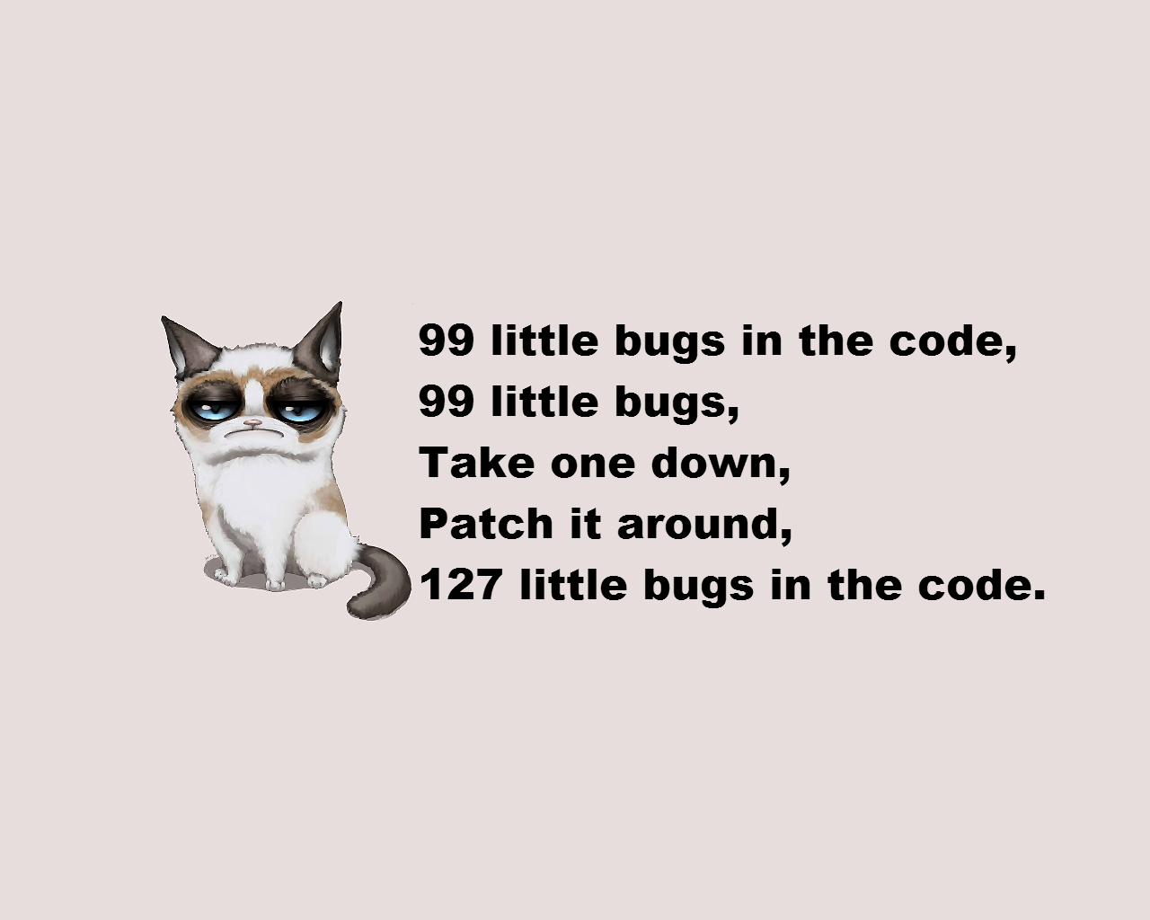 little bugs in the code take one down patch it around