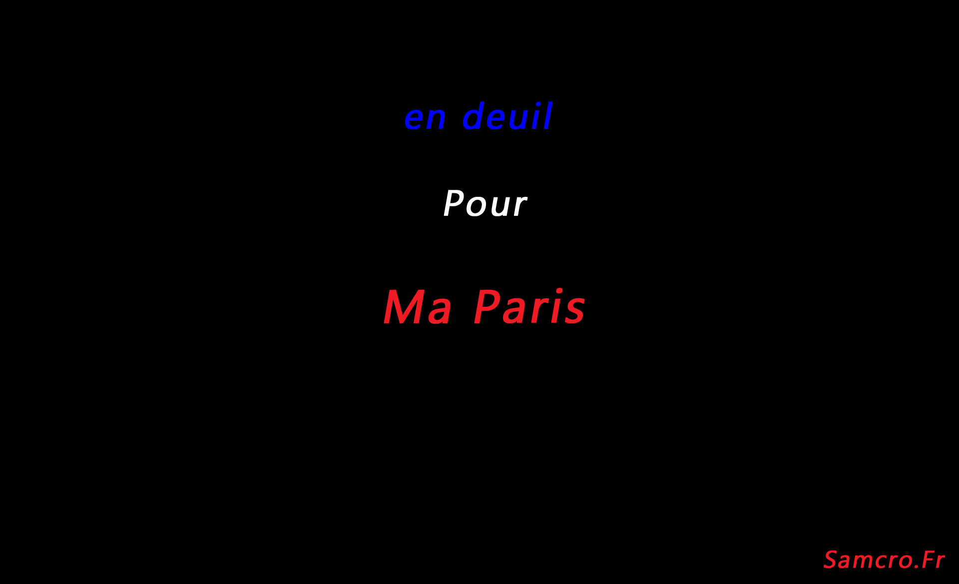 en deuil Ma Paris
