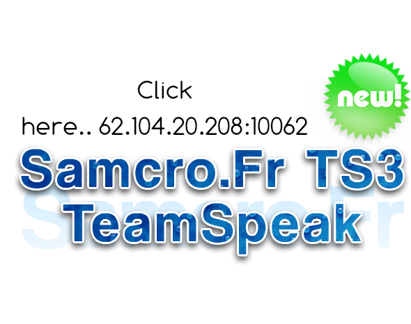 Samcro.Fr TeamSpeak3 samcrofr frsamcro TS3